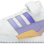 Tênis Adidas Forum Low J White Light Purple