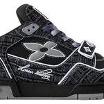 Tênis Louis Vuitton Trainer Velcro Strap - Black