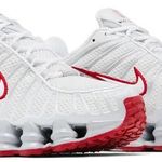 Tênis Nike Shox TL Platinum Tint Gym Red
