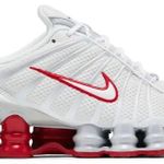Tênis Nike Shox TL Platinum Tint Gym Red