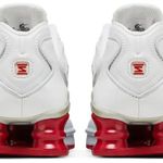 Tênis Nike Shox TL Platinum Tint Gym Red