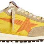Tênis Golden Goose Wmns Marathon Grey Yellow Orange