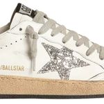 Tênis Golden Goose Ball Star White Silver Glitter