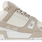 Tênis Louis Vuitton Louis Vuitton Trainer Beige