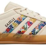 Tênis Adidas Liberty London x Wmns Gazelle Indoor Floral Embroidery - Off White