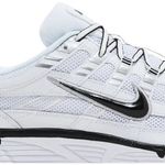 Tênis Nike P-6000 White Metallic Silver Black