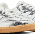 Tênis Adidas Samba OG Silver Metallic Cracked Leather