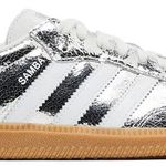 Tênis Adidas Samba OG Silver Metallic Cracked Leather