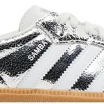 Tênis Adidas Samba OG Silver Metallic Cracked Leather