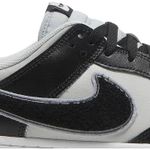 Tênis Nike Dunk Low Chenille Swoosh - Black Grey Fog