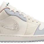 Tênis Air Jordan 1 Low Sail Soft Pearl Sequins