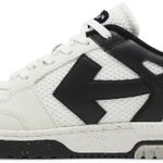 Tênis Off-White Out of Office Slim White Black Speckled