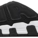 Slide Air More Uptempo Black White Red