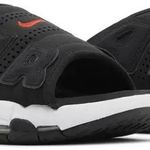 Slide Air More Uptempo Black White Red