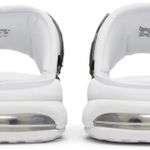 Slide Air More Uptempo White Black Red