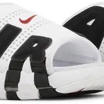Slide Air More Uptempo White Black Red