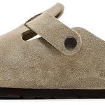 Slide Birkenstock Boston Suede Leather Taupe