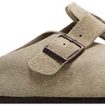 Slide Birkenstock Boston Suede Leather Taupe