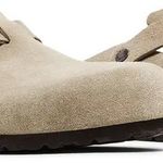 Slide Birkenstock Boston Suede Leather Taupe