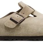 Slide Birkenstock Boston Suede Leather Taupe