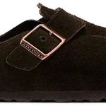 Slide Birkenstock Boston Suede Leather Suede Mocha
