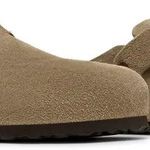 Slide Birkenstock  Boston Soft Footbed Suede  Taupe