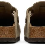 Slide Birkenstock  Boston Soft Footbed Suede  Taupe