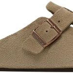 Slide Birkenstock  Boston Soft Footbed Suede  Taupe