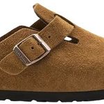 Slide Birkenstock Boston Soft Footbed Suede Mink