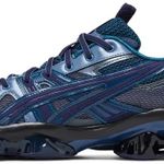 Tênis Kiko Kostadinov x ASICS US5-S Gel Quantum Kinetic Light Indigo Peacoat