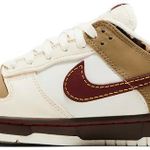 Tênis Nike Dunk Low Khaki Team Red