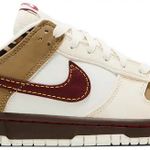 Tênis Nike Dunk Low Khaki Team Red