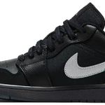 Tênis Air Jordan 1 Low Black White Dark Gum