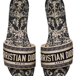 Sandália Dior Sandalo Dway Cotone Black Gold