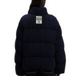Jaqueta Moncler X Palm Angels Austru Wool Down Jacket Blue Navy
