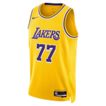 Regata NBA Los Angeles Lakers Icon Edition Swingman Jersey Luka Doncic 77 Amarela