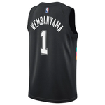 Regata NBA San Antonio Spurs City Edition Swingman Jersey 2526 Victor Wembanyama 1 Preta