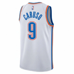 Regata NBA Oklahoma City Thunder Association Edition Swingman Jersey Alex Caruso 9 Branca