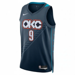 Regata NBA Oklahoma City Thunder City Edition Swingman Jersey Alex Caruso 9 Azul Marinho