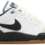 Tênis Nike Full Force Low White Black Aegean Storm