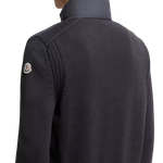 Jaqueta Moncler Navy Blue Padded Cotton Cardigan