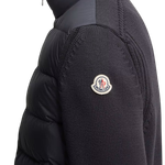 Jaqueta Moncler Navy Blue Padded Cotton Cardigan