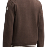 Jaqueta Moncler Logo-Appliqué Padded Jacket - Brown