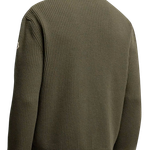 Jaqueta Moncler Olive Green Padded Wool & Cashmere Zip-Up Cardigan
