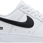 Tênis Nike Supreme x Air Force 1 Low Box Logo - White Black