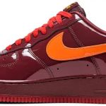 Tênis Nike Air Force 1 Low Patent Leather Dark Team Red