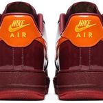 Tênis Nike Air Force 1 Low Patent Leather Dark Team Red