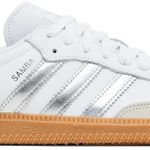 Tênis Adidas Samba OG White Silver Metallic Grey