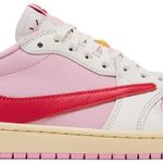 Tênis Travis Scott x  Air Jordan 1 Retro Low OG Sail Tropical Pink