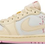 Tênis Travis Scott x Air Jordan 1 Retro Low OG SP Shy Pink